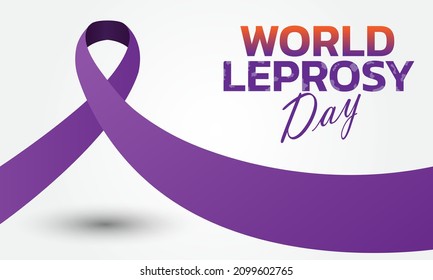 Vector illustration on the theme of World Leprosy Day in January
