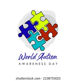 Vector illustration on the theme of World Autism awareness day observed each year on April 2nd across the globe.
