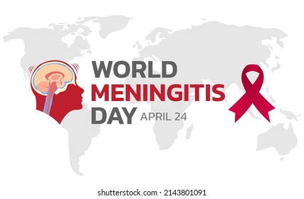 Vector illustration on the theme of World Meningitis Day observed on April 24th every year.