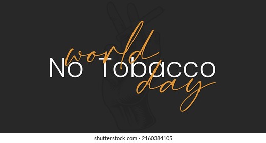 Vector illustration on the theme of World No Tobacco Day observed annually on second Wednesday in May.