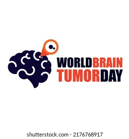 Vector Illustration on the theme World Brain Tumor Day