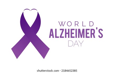 Vector illustration on the theme of World Alzheimer's day observed each year on 21st September For banner, poster, card and background design.