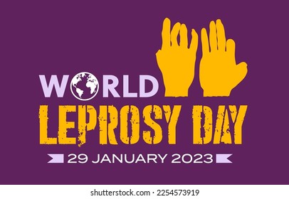 Vector illustration on the theme of World Leprosy Day on 29th of January 2023