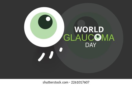 Vector illustration on the theme of World Glaucoma Day observed each year on March 12