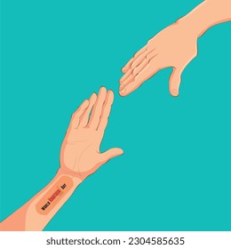 Vector illustration on the theme of World Humanitarian day observed each year on August 19th worldwide