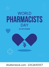 Vector illustration on the theme of World Pharmacists day 