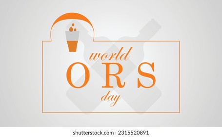 Vector illustration on the theme of World ORS day observed each year on July 29th worldwide.banner design template Vector illustration background design.
