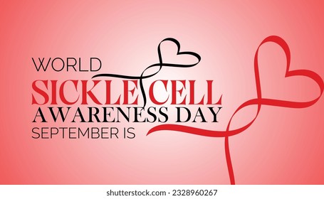 Vector illustration on the theme of World Sickle Cell day observed each year.banner design template Vector illustration background design.
