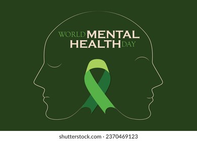 Vector Illustration on the theme World Mental Health Day