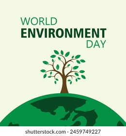 Vector illustration on the theme of World Environment day observed each year on June 5th worldwide. Eps file.