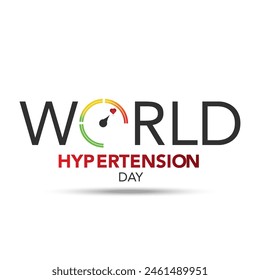 Vector illustration on the theme of World Hypertension day observed on every year. Hypertension show High blood pressure . Banner poster, flyer and background design.