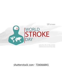 Vector Illustration on the theme World Stroke Day.
