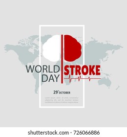 Vector Illustration on the theme World Stroke Day.
