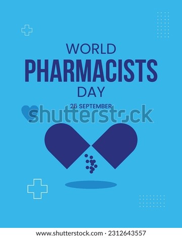 Vector illustration on the theme of World Pharmacists day 
