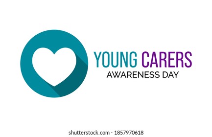 Vector illustration on the theme of Young Carers awareness day observed each year during January.