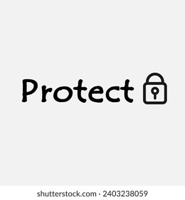 Vector illustration on the topic of cyber security
