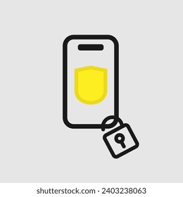 Vector illustration on the topic of cyber security
