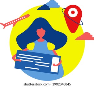 Vector illustration on travel theme