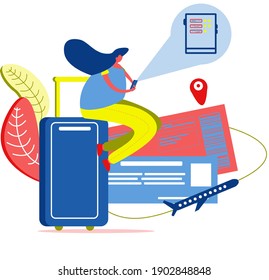 Vector illustration on travel theme