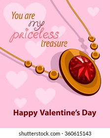 Vector illustration on a Valentine's Day theme.