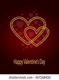 Vector illustration on a Valentine's Day theme.