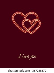 Vector illustration on a Valentine's Day theme.