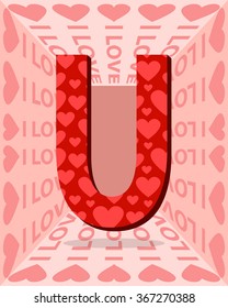 Vector illustration on a Valentine's Day theme.