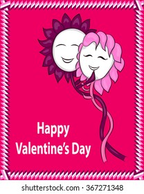 Vector illustration on a Valentine's Day theme.