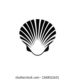 Vector illustration on the white
background - simple shell.
