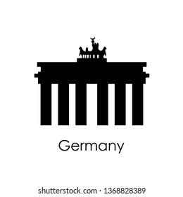Vector illustration on the white
background - Germany icon.
