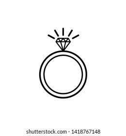 Vector illustration on white
background - shiny ring.
