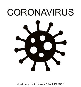 Vector illustration on a white background. Infection with coronary virus COVID-19

