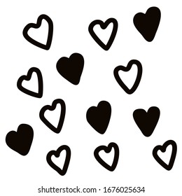 Vector illustration on a white background power of girls. Equality. Feminism. Love
