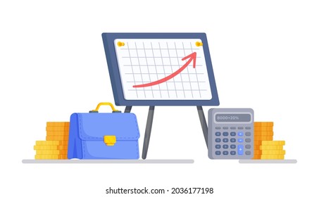 Vector illustration on white background. Funding for creative projects. 