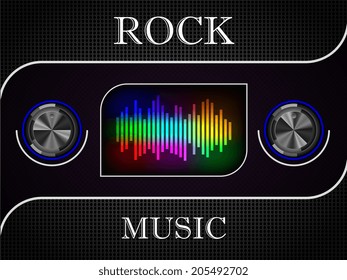 Vector illustration on white background amplifier isolated background