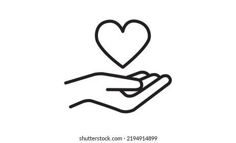 Ilustración del vector en un
fondo blanco.
Icono de línea de corazón. Logotipo de esquema negro de alta calidad para web
diseño del sitio.