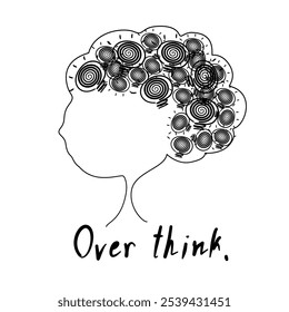 Vector illustration on white background  inspiration think