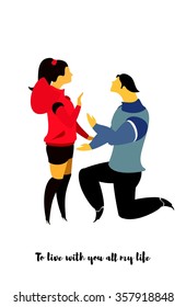 vector illustration on white background couple in love in different situations, love it. on a white background