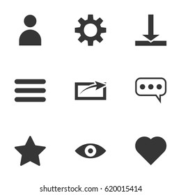 Vector illustration on white background, social signs