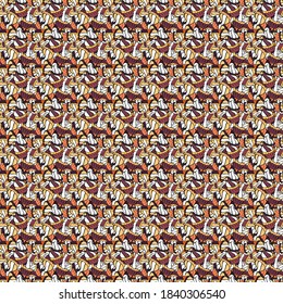 Vector illustration. On white, black and brown colors. Vector abstract pattern page for antistress. Can be used for cards, invitations, save the date cards and many more.