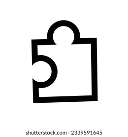 ilustración vectorial de un icono de rompecabezas