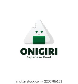 Vector Illustration Onigiri Cartoon Style