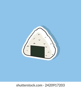 Vector illustration of onigiri Japanese food 