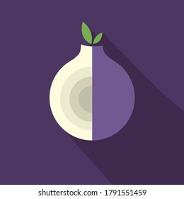 ilustración vectorial de una cebolla