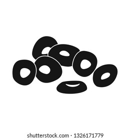 Vector illustration of onion  and ring  logo. Set of onion  and chips   vector icon for stock.