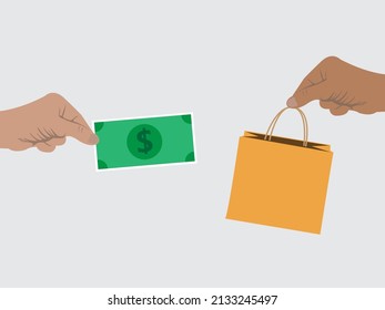 vector illustration of online buying and selling suitable for business articles and editors

