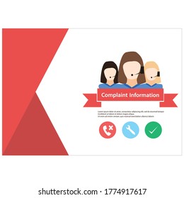 vector illustration of online customer service. 