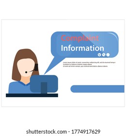ilustración vectorial del servicio al cliente en línea. 