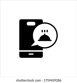 Icono de orden en línea de ilustración vectorial o color negro del logotipo con estilo de diseño de línea.