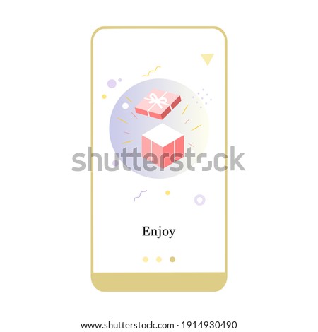 Vector illustration of online store promotion, e-commerce, and add to chart on the onboarding app screen and web concept. Interface Online Shopping UX, UI GUI screen template for smart phone or web.